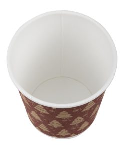 Fiesta Recyclable Festive Double Wall Hot Cups 8oz Pack of 500 (HX280)