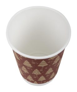 Fiesta Recyclable Hot Cup Double Wall Festive 12oz Pack of 500 (HX282)