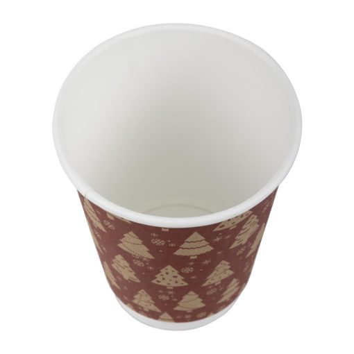 Fiesta Recyclable Hot Cup Double Wall Festive 12oz Pack of 500 (HX282)