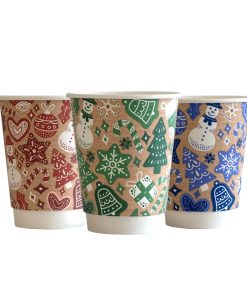 Vegware Double Wall 2024 Xmas Cup 79-Series - 8oz Pack of 500 (HX492)