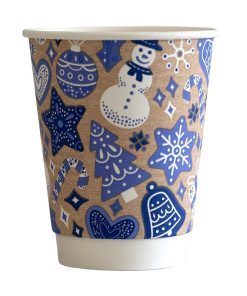 Vegware Double Wall 2024 Xmas Cup 79-Series - 8oz Pack of 500 (HX492)