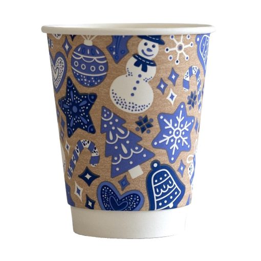 Vegware Double Wall 2024 Xmas Cup 79-Series - 8oz Pack of 500 (HX492)