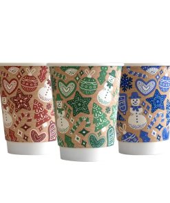 Vegware Double Wall 2024 Xmas Cup 89-Series - 12oz Pack of 500 (HX493)