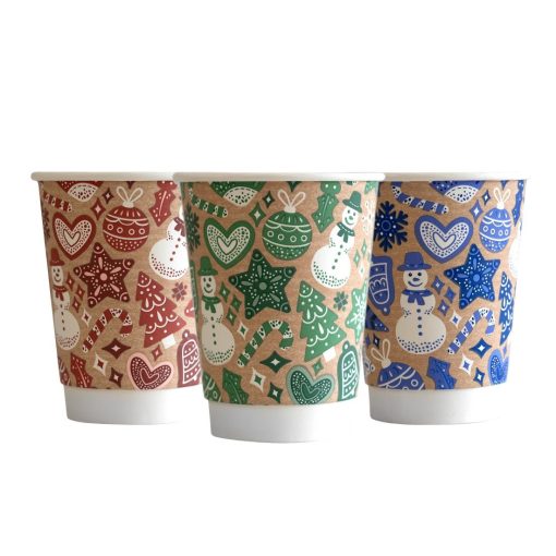 Vegware Double Wall 2024 Xmas Cup 89-Series - 12oz Pack of 500 (HX493)