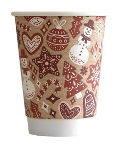 Vegware Double Wall 2024 Xmas Cup 89-Series - 12oz Pack of 500 (HX493)