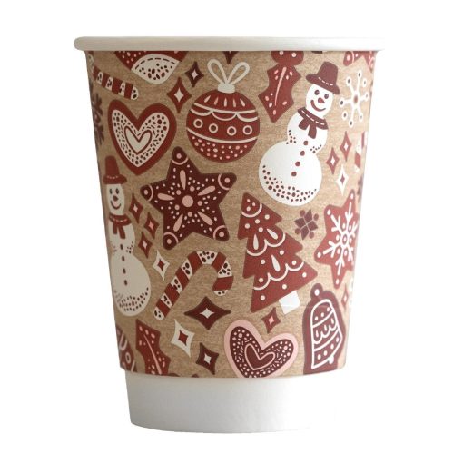 Vegware Double Wall 2024 Xmas Cup 89-Series - 12oz Pack of 500 (HX493)