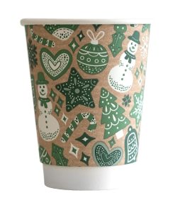 Vegware Double Wall 2024 Xmas Cup 89-Series - 12oz Pack of 500 (HX493)