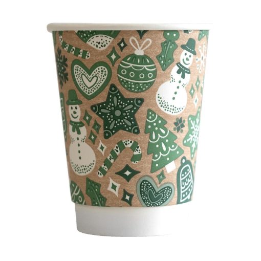 Vegware Double Wall 2024 Xmas Cup 89-Series - 12oz Pack of 500 (HX493)