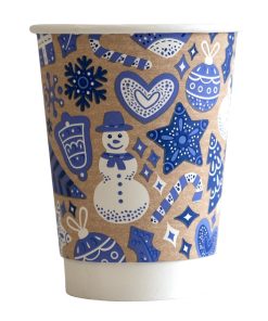 Vegware Double Wall 2024 Xmas Cup 89-Series - 12oz Pack of 500 (HX493)