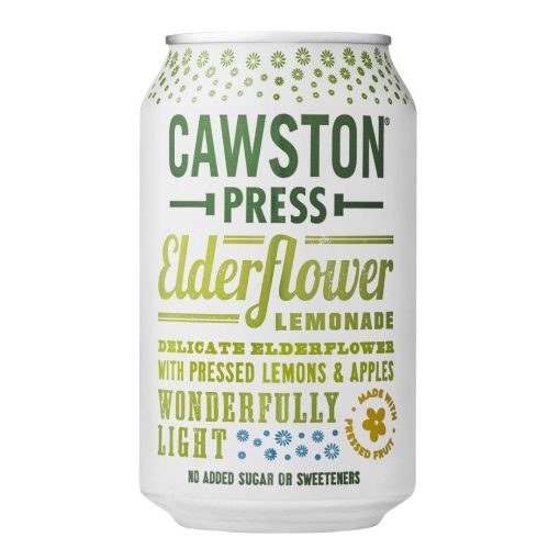 Cawston Press Sparkling Elderflower Lemonade Drink 330ml Pack of 24 (HY397)