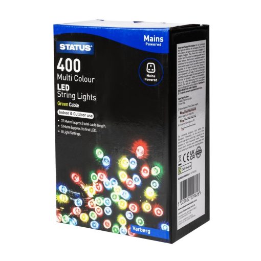 Status Varberg 400 Multi Coloured LED Indoor-Outdoor String Lights (HY743)