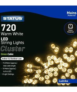 Status Ludvika 720 Warm White LED Indoor-Outdoor String Lights (HY744)