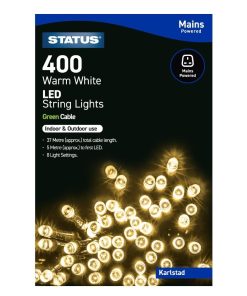 Status Karlstad 400 Warm White LED Indoor-Outdoor String Lights (HY745)