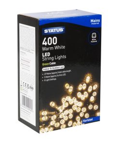 Status Karlstad 400 Warm White LED Indoor-Outdoor String Lights (HY745)