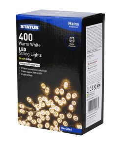 Status Karlstad 400 Warm White LED Indoor-Outdoor String Lights (HY745)