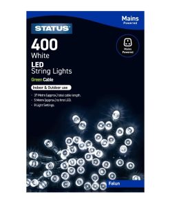 Status Falun 400 Cool White LED Indoor-Outdoor String Lights (HY747)