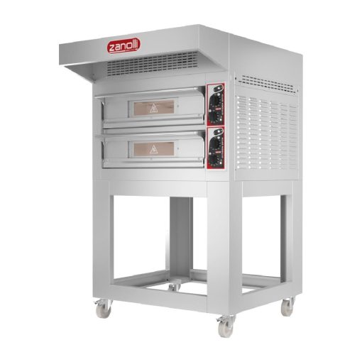 Zanolli EP70 4-MC Single Deck Electric Pizza Oven with stand (HZ013-1PH)