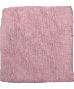 Rubbermaid Economy Microfibre Cloth Pink 400x400mm Pack of 12 (HZ150)