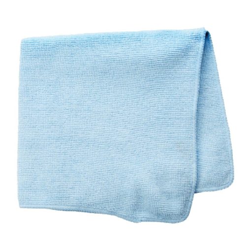 Rubbermaid Economy Microfibre Cloth Blue 400x400mm Pack of 12 (HZ152)