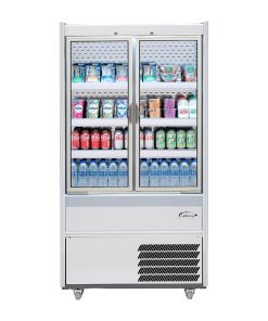 Williams Slimline Gem Multideck Fridge Stainless with Hinged Front Door R100-SCD-HFD (HZ273)