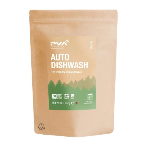 PVA Hygiene Water Soluble Paper Sachets Machine Dishwash Pack of 50 (HZ309)