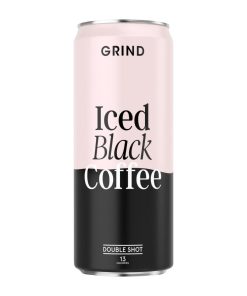 Grind Iced Black Coffee Cans 250ml Pack of 8 (KA271)