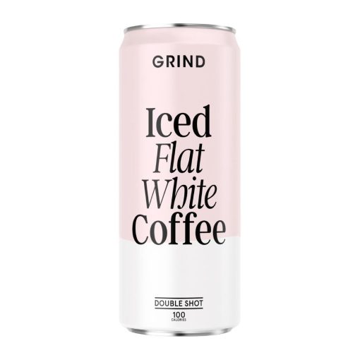 Grind Iced Flat White Coffee Cans 250ml Pack of 8 (KA272)