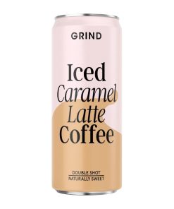 Grind Iced Caramel Latte Coffee Cans 250ml Pack of 8 (KA273)