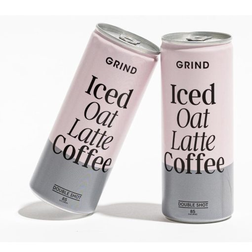 Grind Iced Oat Latte Coffee Cans 250ml Pack of 8 (KA274)