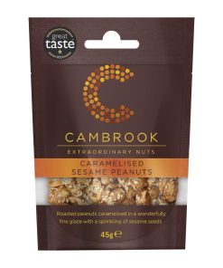 Cambrook Caramelised Sesame Peanuts Snack Pack 45g Pack of 12 (KA480)