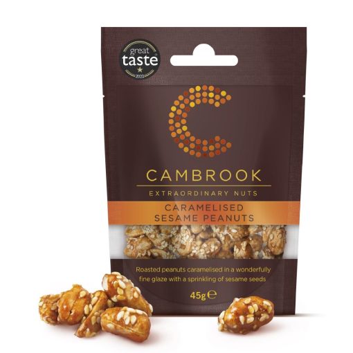 Cambrook Caramelised Sesame Peanuts Snack Pack 45g Pack of 12 (KA480)