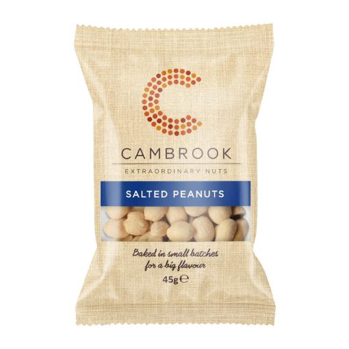 Cambrook Baked Salted Peanuts Snack Pack 45g Pack of 24 (KA481)