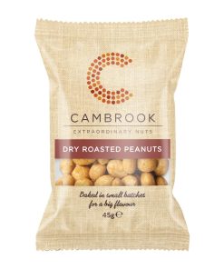 Cambrook Dry Roasted Peanuts Snack Pack 45g Pack of 24 (KA482)