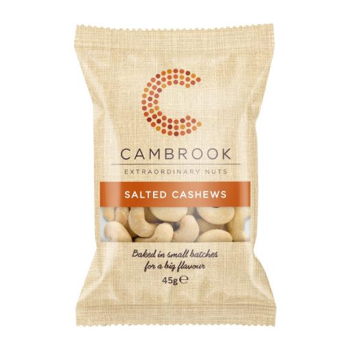 Cambrook Baked Salted Cashews Snack Pack 45g Pack of 24 (KA484)