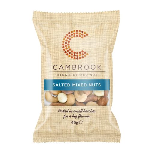 Cambrook Baked Salted Mixed Nuts Snack Pack 45g Pack of 24 (KA485)