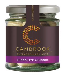 Cambrook Dark Milk and White Chocolate Almonds Glass Jar 110g Pack of 15 (KA487)