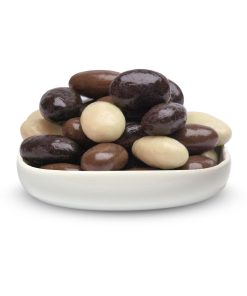 Cambrook Dark Milk and White Chocolate Almonds Glass Jar 110g Pack of 15 (KA487)