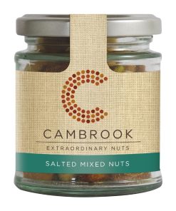 Cambrook Baked Salted Classic Mixed Nuts Glass Jar 95g Pack of 15 (KA488)