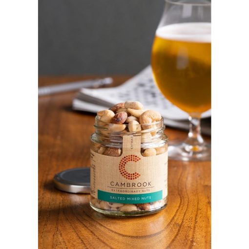 Cambrook Baked Salted Classic Mixed Nuts Glass Jar 95g Pack of 15 (KA488)