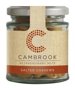 Cambrook Baked Salted Cashews Glass Jar 95g Pack of 15 (KA489)