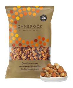 Cambrook Salted Smoked Caramelised and Spiced Mixed Nuts Bulk Pack 1kg (KA496)