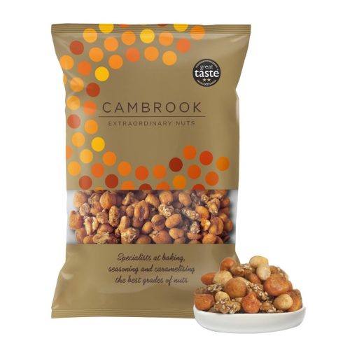 Cambrook Salted Smoked Caramelised and Spiced Mixed Nuts Bulk Pack 1kg (KA496)