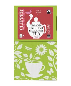 Clipper Fairtrade Organic English Breakfast - Envelope String and Tag Pack of 250 (KA503)