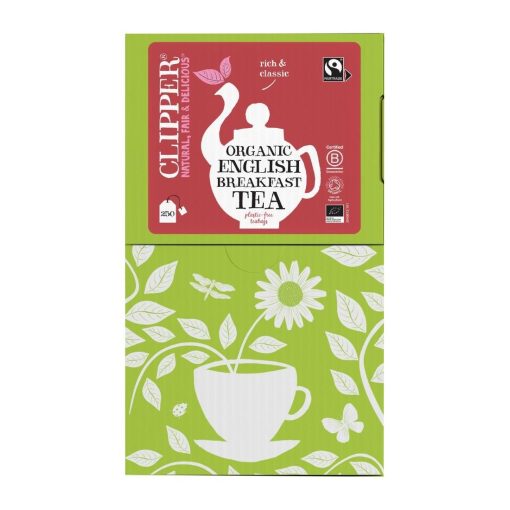 Clipper Fairtrade Organic English Breakfast - Envelope String and Tag Pack of 250 (KA503)