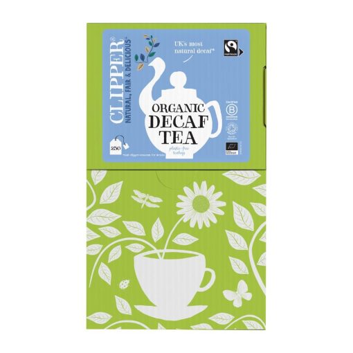 Clipper Fairtrade Organic Everyday Decaffeinated Tea - Envelope String and Tag Pack of 250 (KA504)