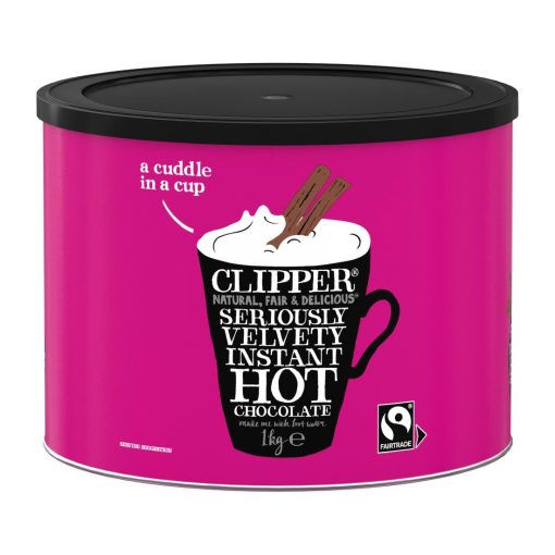 Clipper Fairtrade Seriously Velvety Hot Chocolate 1kg (KA511)