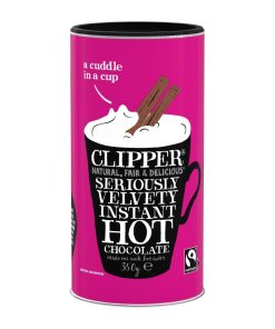 Clipper Fairtrade Seriously Velvety Hot Chocolate 350g (KA512)