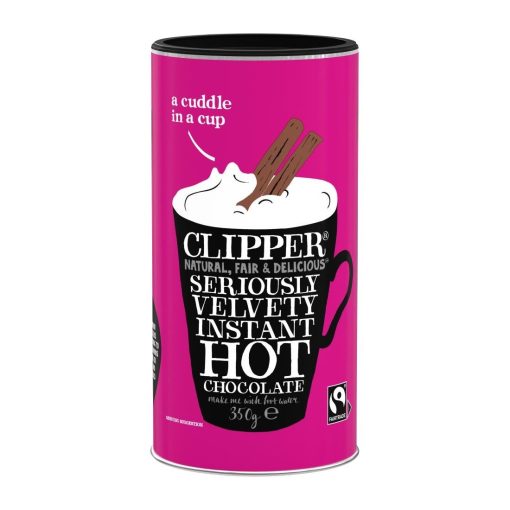 Clipper Fairtrade Seriously Velvety Hot Chocolate 350g (KA512)