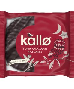 Kallo Dark Chocolate Topped Rice Cakes Pack of 30 (KA516)