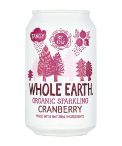 Whole Earth Organic Sparkling Cranberry Drink 330ml Pack of 24 (KA522)